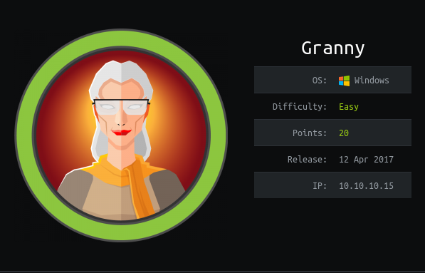Hackthebox Granny writeup