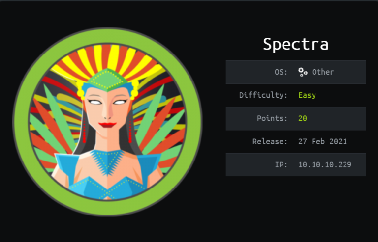 hackthebox spectra writeup